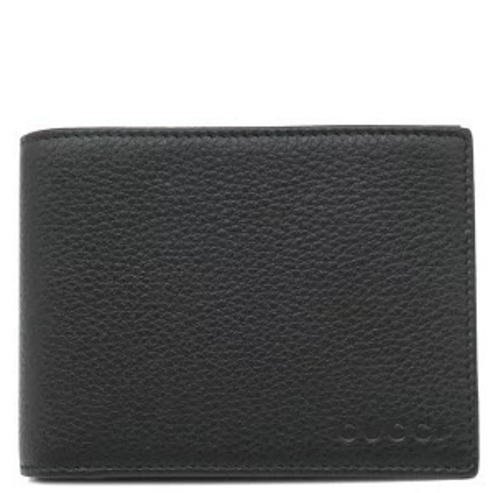 Gucci Bi fold Wallet Card Case Wallet Leather Black